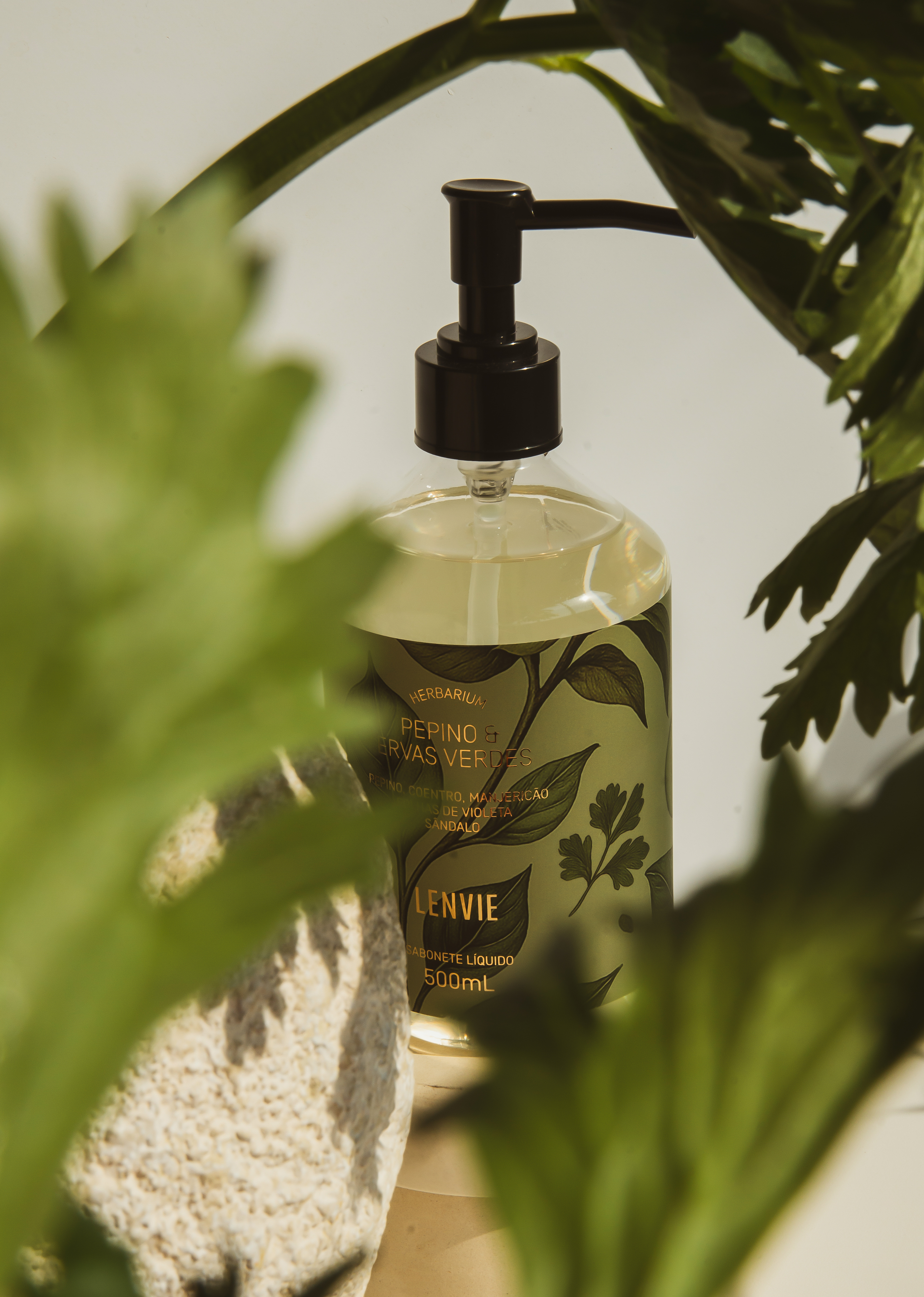 Sabonete Líquido 500ml Pepino e Ervas Verdes - Herbarium